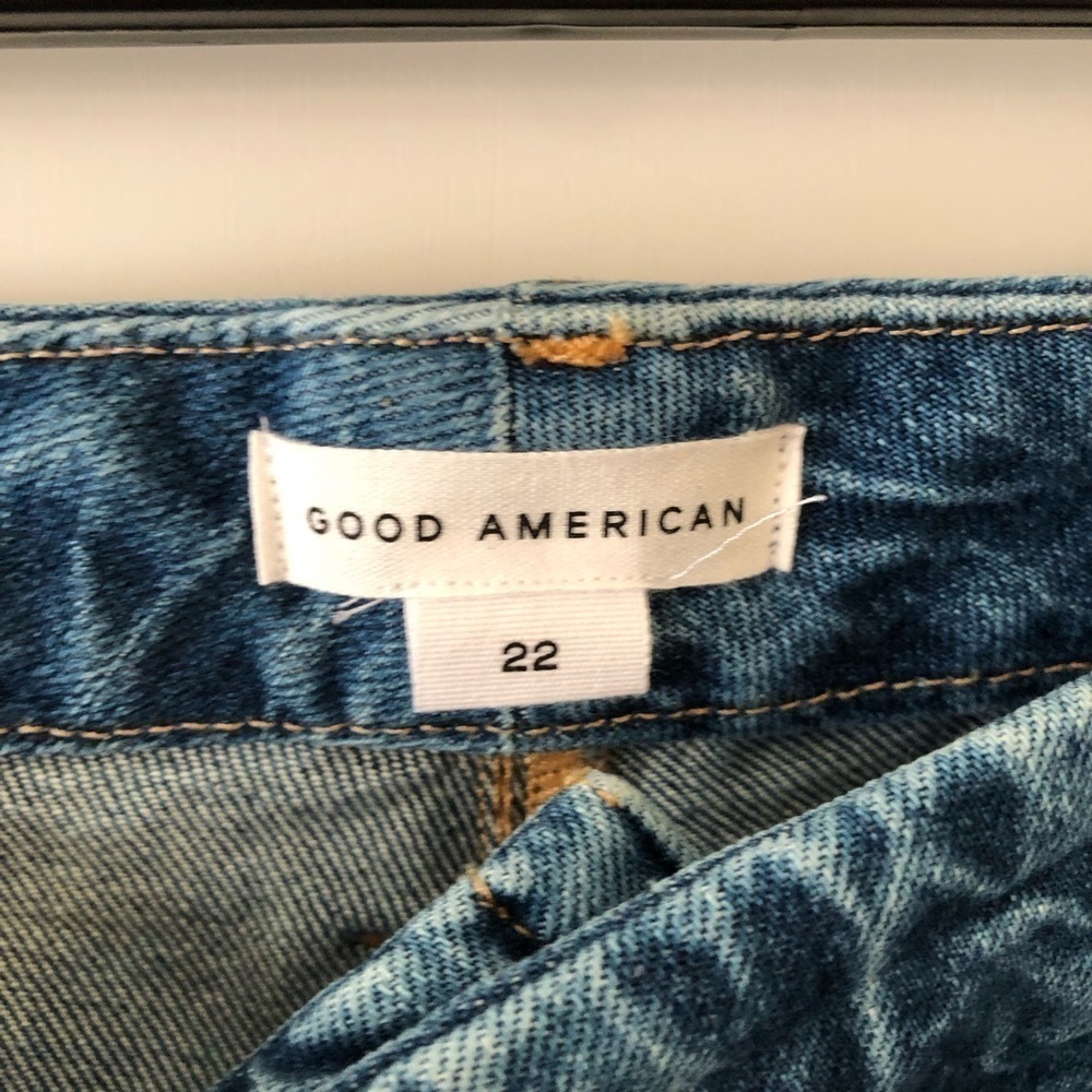 Good American Blue Straight Jeans 22 - Picture 8 of 16